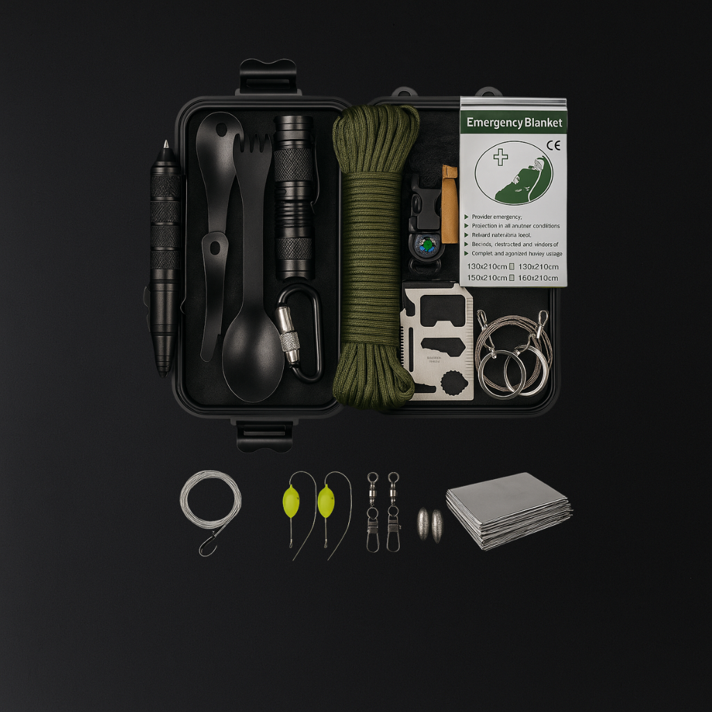 Kit de Supervivencia de Emergencia 11 en 1 – Táctico y Portátil